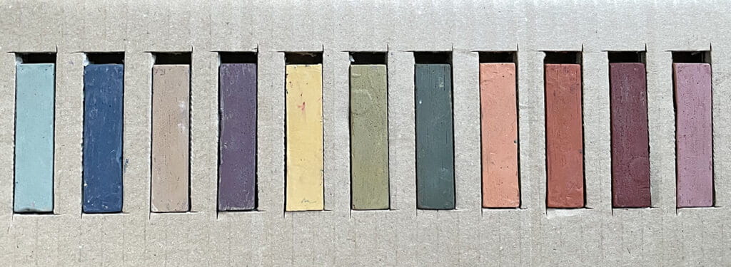 Chalk Copenhagen oliepastel i forskellige farver